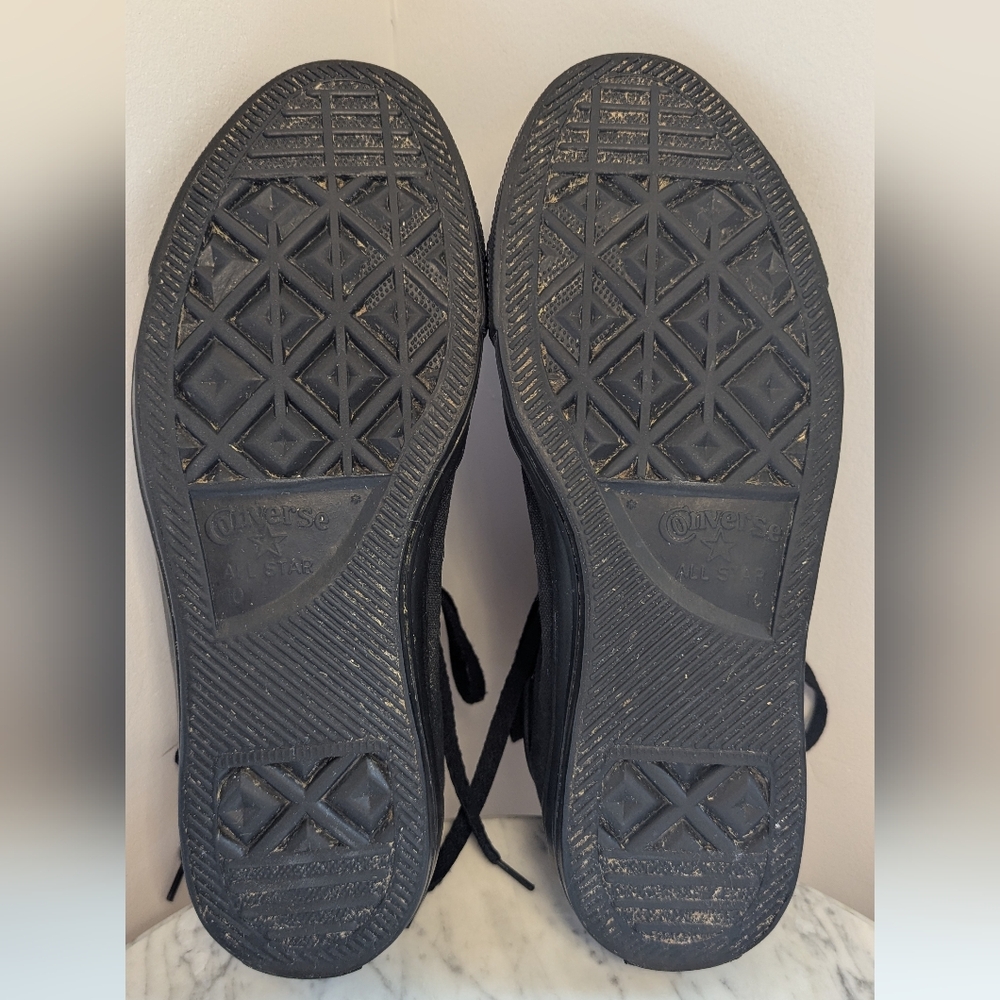 Converse All Star Black Sole Size 10 Sneakers - Picture 6 of 8